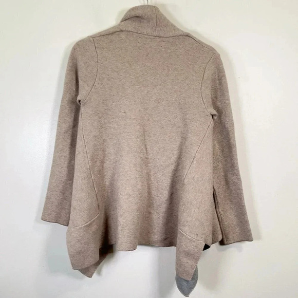 Zara Knit Waterfall  Tan Open Cardigan - Picture 11 of 11